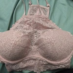 Pink VS racerback bralette